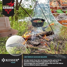 Dutch Oven KESSER® 9 tuotteen setti puulaatikossa