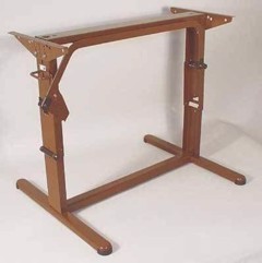 FAWO Pöydän runko, jalkaväli 75 cm., ruskea
