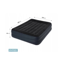 INTEX Rising Comfort ilmapatja, kaksinkertainen ja pumppu