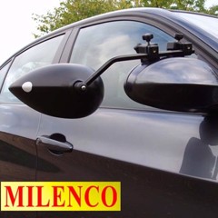 MILENCO Aero Mirror, pitkä varsi, kupera, 2 kpl. 