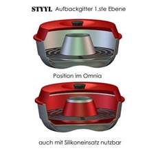   Styyl Pohjaristikko, paisto- ja paistoalusta, jota käytetään Omnia